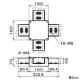 ネグロス電工 【販売終了】ジャンクションボックス 《ダクト》 四方出 DP10タイプ ジャンクションボックス 《ダクト》 四方出 DP10タイプ DB10X 画像2
