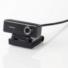 ELECOM 【限定特価】Webカメラ 200万画素 高画質HD対応 一発接続タイプ 内蔵マイク搭載・イヤホンマイク付 UCAM-C520FEBK
