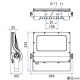 ニッケンハードウエア LED投光器 《ViewFlood》 大型サイン用 消費電力120W 狭角30° 5000K ブラック LED投光器 《ViewFlood》 大型サイン用 消費電力120W 狭角30° 5000K ブラック VF-120NR-B 画像2