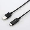 ELECOM USB2.0ケーブル 温度検知機能付 Standard-A/Type-C 2重シールドタイプ φ3.5mm 長さ1.2m ブラック MPA-AC12SNBK