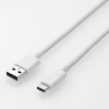 ELECOM USB2.0ケーブル 温度検知機能付 Standard-A/Type-C 2重シールドタイプ 長さ2.0m ホワイト MPA-AC20NWH