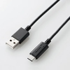 ELECOM USB2.0ケーブル Standard-A/Type-C 2重シールドタイプ 長さ0.1m MPA-AC01BK