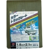 ユタカメイク カラートラックシート 平張り用タイプ 軽トラック専用 中期使用タイプ 厚み0.35mm 1.8×2.1m ハトメ16個付 ODグリーン CTS-114