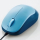 ELECOM 有線マウス BlueLED方式 Mサイズ 3ボタン ブルー M-Y8UBBU