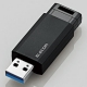 ELECOM ノック式USBメモリ USB3.1(Gen1)対応 64GB ブラック MF-PKU3064GBK