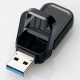 ELECOM フリップキャップ式USBメモリ USB3.1(Gen1)対応 16GB ブラック MF-FCU3016GBK