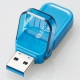 ELECOM フリップキャップ式USBメモリ USB3.1(Gen1)対応 16GB ブルー MF-FCU3016GBU