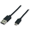 多摩電子工業 【限定特価】USBケーブル USB⇔microUSB リバーシブル端子タイプ 2.2m ブラック TH72SR22K