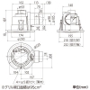 三菱 【生産完了品】ダクト用換気扇 天井埋込形 サニタリー用 低騒音形 丸穴据付タイプ 接続フレキダクトφ100mm 埋込寸法φ200mm ダクト用換気扇 天井埋込形 サニタリー用 低騒音形 丸穴据付タイプ 接続フレキダクトφ100mm 埋込寸法φ200mm VD-10ZCC6-M 画像2