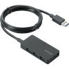 ELECOM USB3.0ハブ セルフパワータイプ 4ポート ACアダプター付 ケーブル長1m ブラック USB3.0ハブ セルフパワータイプ 4ポート ACアダプター付 ケーブル長1m ブラック U3H-A408SBK 画像1