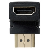 ELECOM L字型アダプタ HDMI端子用 下向き タイプAメス-タイプAオス L字型アダプタ HDMI端子用 下向き タイプAメス-タイプAオス AD-HDAAB02BK 画像2