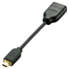 ELECOM HDMI変換アダプタ タイプAメス-タイプDオス 10cm AD-HDADBK