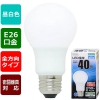 オーム電機(OHM) 【販売終了】LED電球 E26 40形相当 昼白色 全方向 LED電球 E26 40形相当 昼白色 全方向 LDA4N-GAG5 画像3