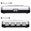 ELECOM 【生産完了品】USB切替器 4回路 スライド式スイッチタイプ USB2.0・1.1対応 USB切替器 4回路 スライド式スイッチタイプ USB2.0・1.1対応 U2SW-T4 画像2