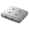 ELECOM USB切替器 4回路 プッシュボタンタイプ USB2.0・1.1対応 ロック機能付 USS2-W4
