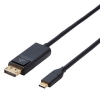 ELECOM Type-C用DisplayPort変換ケーブル TypeCオス-DisplayPortオス 長さ1m CAC-CDP10BK