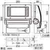 岩崎電気 LED投光器 《LEDioc FLOOD NEO》 150クラス 広角タイプ 昼白色 ホワイト LED投光器 《LEDioc FLOOD NEO》 150クラス 広角タイプ 昼白色 ホワイト ECF1592N/SAN2/W 画像3