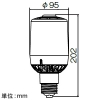 岩崎電気 【生産完了品】LED電球 《LEDioc LEDライトバルブ》 パズー用 132W 高圧ナトリウムランプ180W相当 昼白色 E39口金 LED電球 《LEDioc LEDライトバルブ》 パズー用 132W 高圧ナトリウムランプ180W相当 昼白色 E39口金 LDS132N-G-E39F 画像3