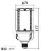 岩崎電気 LED電球 《LEDioc LEDライトバルブK》 28W 水銀ランプ100W相当 電球色 E26口金 LED電球 《LEDioc LEDライトバルブK》 28W 水銀ランプ100W相当 電球色 E26口金 LDT100-242V28L-G/H100 画像3