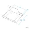 サンワサプライ タブレット用アルミスタンド タブレット用アルミスタンド PDA-STN35S 画像3
