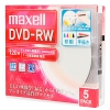 マクセル 録画用DVD-RW 片面4.7GB 1〜2倍速記録対応 5枚入 DW120WPA.5S