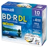 マクセル 録画用BD-R 2層50GB 1〜4倍速記録対応 10枚入 BRV50WPE.10S