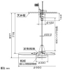 三菱 シーリングファン(天井扇) 羽根径90cm 傾斜天井対応 速度調節器付 ブラック シーリングファン(天井扇) 羽根径90cm 傾斜天井対応 速度調節器付 ブラック C90-YC-BK 画像2