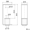 三菱 防振吊金具 中間取付形ダクトファン専用 適正荷重1〜5kg 防振吊金具 中間取付形ダクトファン専用 適正荷重1〜5kg P-01BK 画像2