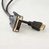 ホーリック 【生産完了品】HDMI-DVI変換ケーブル 1.0m フルHD 金メッキ端子 HDMI-DVI変換ケーブル 1.0m フルHD 金メッキ端子 HDDV10-162BK 画像2