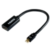 ホーリック Mini Displayport-HDMI変換アダプタ 10cm Mini Displayport-HDMI変換アダプタ 10cm MDPHDF01-178BK 画像1