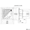 パナソニック 給排気グリル 床用 パイプ径φ100mm フィルター・風量調節板付 ホワイト 給排気グリル 床用 パイプ径φ100mm フィルター・風量調節板付 ホワイト FY-GWF043-W 画像2