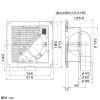 パナソニック 給排気グリル 天井・壁・床用 パイプ径φ50mm フィルター・風量調節板付 ホワイト 給排気グリル 天井・壁・床用 パイプ径φ50mm フィルター・風量調節板付 ホワイト FY-GWV023-W 画像2