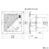 パナソニック 給排気グリル 天井・壁・床用 パイプ径φ100mm フィルター・風量調節板付 ブラウン 給排気グリル 天井・壁・床用 パイプ径φ100mm フィルター・風量調節板付 ブラウン FY-GWV043-TA 画像2