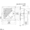 パナソニック 排気用グリル 天井・浴室用 パイプ径φ50mm 風量調節板付 排気用グリル 天井・浴室用 パイプ径φ50mm 風量調節板付 FY-GWY023 画像2