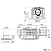 パナソニック 天井埋込形換気扇 ルーバーセットタイプ 2室用 埋込寸法□240mm パイプ径φ100mm 電気式高気密シャッター付 天井埋込形換気扇 ルーバーセットタイプ 2室用 埋込寸法□240mm パイプ径φ100mm 電気式高気密シャッター付 FY-24CPSS8 画像2
