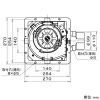 パナソニック 天井埋込形換気扇 ルーバー別売・複数台制御専用タイプ 大風量形 埋込寸法□240mm パイプ径φ100mm 風圧式高気密シャッター付 天井埋込形換気扇 ルーバー別売・複数台制御専用タイプ 大風量形 埋込寸法□240mm パイプ径φ100mm 風圧式高気密シャッター付 FY-24JDKS8 画像3