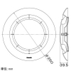 パナソニック 専用ルーバー 20タイプ用 天井埋込形換気扇用 丸形・パネルタイプ ホワイト 専用ルーバー 20タイプ用 天井埋込形換気扇用 丸形・パネルタイプ ホワイト FY-20L71 画像2