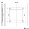 パナソニック 専用ルーバー 24タイプ用 天井埋込形換気扇用 角形・インテリアタイプ ホワイト 専用ルーバー 24タイプ用 天井埋込形換気扇用 角形・インテリアタイプ ホワイト FY-24L88 画像2