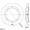 パナソニック 専用ルーバー 25タイプ用 天井埋込形換気扇用 丸形・パネルタイプ ホワイト 専用ルーバー 25タイプ用 天井埋込形換気扇用 丸形・パネルタイプ ホワイト FY-25L71 画像2