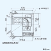 東芝 パイプ用ファン 給気専用 風量形 パネルタイプ 居間用 本体スイッチ付 壁面取付専用 接続ダクトφ100mm シルキーホワイト パイプ用ファン 給気専用 風量形 パネルタイプ 居間用 本体スイッチ付 壁面取付専用 接続ダクトφ100mm シルキーホワイト VFP-8WUF3 画像2