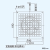 東芝 【生産完了品】パイプ用ファン 風量形 格子タイプ トイレ・洗面所・居間用 コードプラグ付 接続ダクトφ150mm パイプ用ファン 風量形 格子タイプ トイレ・洗面所・居間用 コードプラグ付 接続ダクトφ150mm VFP-12TC4 画像2