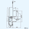東芝 パイプ用ファン ≪ぴたハネ&#8545;≫ 圧力形 電動パネルタイプ センサー自動運転タイプ 人感センサー付 トイレ・洗面所用 接続ダクトφ150mm パイプ用ファン ≪ぴたハネ&#8545;≫ 圧力形 電動パネルタイプ センサー自動運転タイプ 人感センサー付 トイレ・洗面所用 接続ダクトφ150mm VFP-12XKS4 画像3
