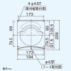 日本キヤリア(東芝) パイプ用ファン ≪ぴたハネ≫ 圧力形 電動パネルタイプ 同時給排気式 居間用 壁面取付専用 壁穴寸法φ170mm パイプ用ファン ≪ぴたハネ≫ 圧力形 電動パネルタイプ 同時給排気式 居間用 壁面取付専用 壁穴寸法φ170mm VFP-12XD 画像5