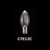 東西電気産業 【ケース販売特価 25個セット】C7形フィラメントLED E12 クリア TZC7E12C-0.2-110/21_set