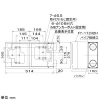 パナソニック 熱交換形換気扇用アダプター ダクト横接続用 熱交換形換気扇用アダプター ダクト横接続用 FY-AD17A2H 画像2