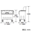 テラモト 【受注生産品】ダストカート #300 容量300L 【受注生産品】ダストカート #300 容量300L DS-224-223-0 画像2