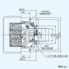 東芝 ダクト用換気扇 ≪ツインエアロファン≫ ルーバーセットタイプ 低騒音形 DCモータータイプ スタンダード格子タイプ サニタリー用 プラスチックボディ 接続ダクトφ100mm 埋込寸法225mm角 ダクト用換気扇 ≪ツインエアロファン≫ ルーバーセットタイプ 低騒音形 DCモータータイプ スタンダード格子タイプ サニタリー用 プラスチックボディ 接続ダクトφ100mm 埋込寸法225mm角 DVF-TD14CLD 画像4