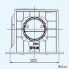 東芝 ダクト用換気扇 ≪ツインエアロファン≫ ルーバー別売タイプ 低騒音形 DCモータータイプ 定風量形 サニタリー用 プラスチックボディ 接続ダクトφ100mm 埋込寸法225mm角 ダクト用換気扇 ≪ツインエアロファン≫ ルーバー別売タイプ 低騒音形 DCモータータイプ 定風量形 サニタリー用 プラスチックボディ 接続ダクトφ100mm 埋込寸法225mm角 DVF-XTD14CD 画像3