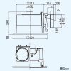 日本キヤリア(東芝) ダクト用換気扇 低騒音形 大風量形 インテリア格子タイプ 強弱付 サニタリー用 プラスチックボディ 接続ダクトφ150mm 埋込寸法316mm角 ダクト用換気扇 低騒音形 大風量形 インテリア格子タイプ 強弱付 サニタリー用 プラスチックボディ 接続ダクトφ150mm 埋込寸法316mm角 DVF-20CHD6 画像2