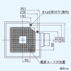 日本キヤリア(東芝) ダクト用換気扇 低騒音形 人感センサー付 インテリア格子タイプ サニタリー用 プラスチックボディ 接続ダクトφ100mm 埋込寸法215mm角 ダクト用換気扇 低騒音形 人感センサー付 インテリア格子タイプ サニタリー用 プラスチックボディ 接続ダクトφ100mm 埋込寸法215mm角 DVF-13CHK6 画像3